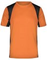 Heren Sportshirts James & Nicholson JN306 orange-black
